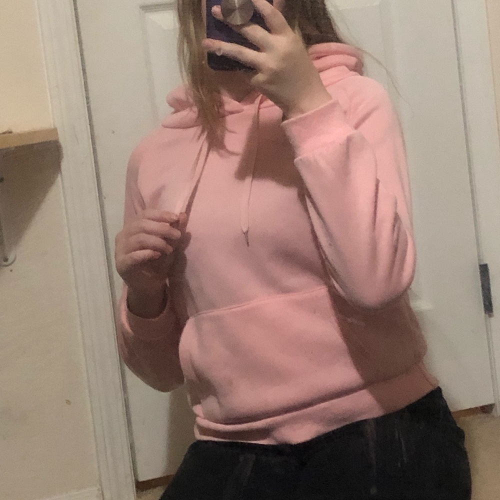 Pink hoodie